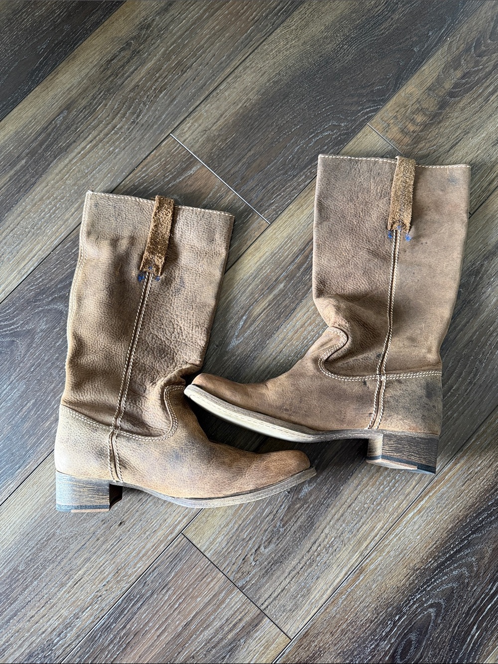 Bed Stu Brown Leather Mid-Calf Western Boots size 10